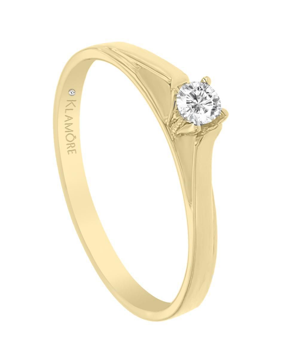 Anillo de compromiso de oro 14 k Kamill diamante 3
