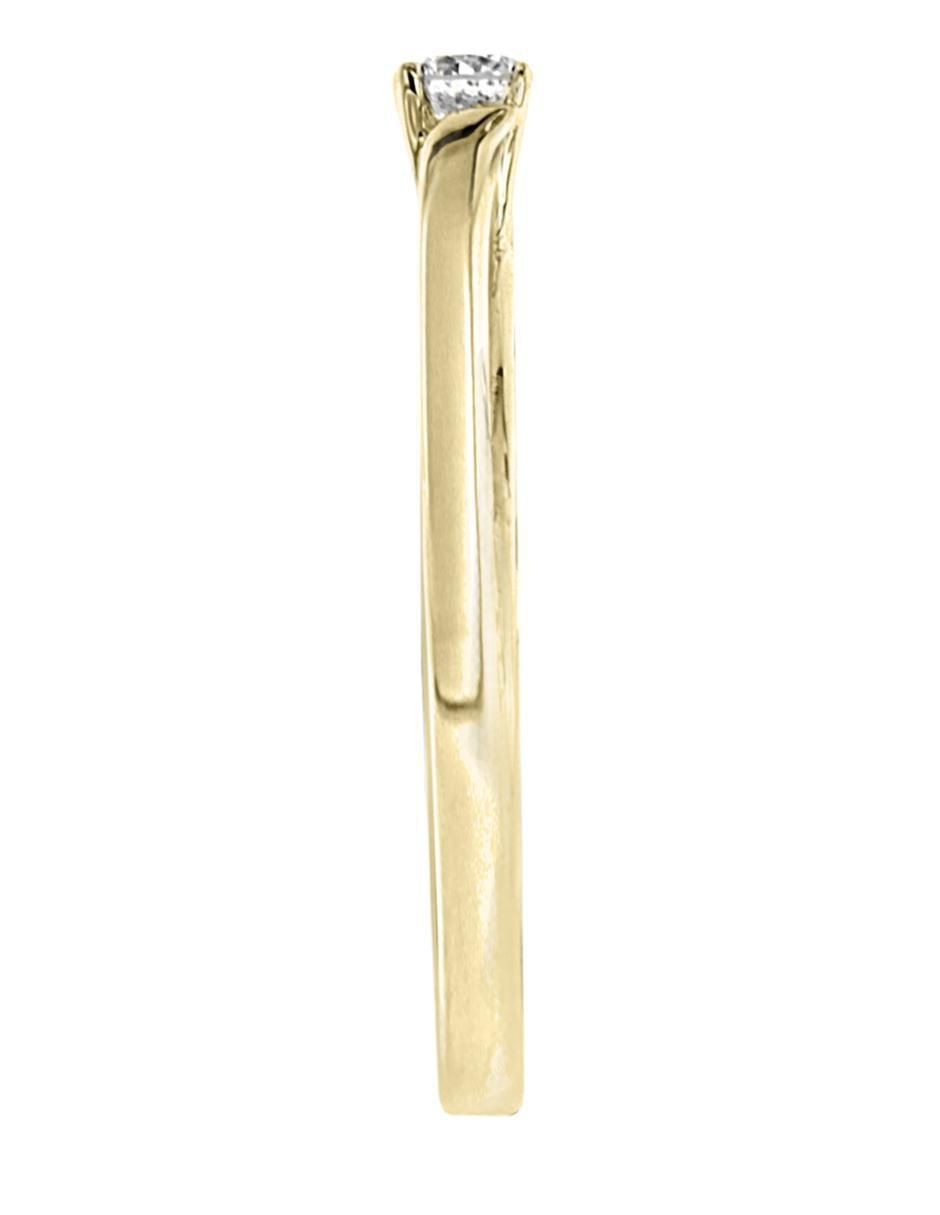 Anillo de compromiso de oro 14 k Kamill diamante 4