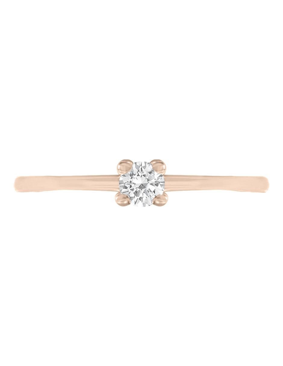 Anillo de compromiso de oro 14 k Issa diamante