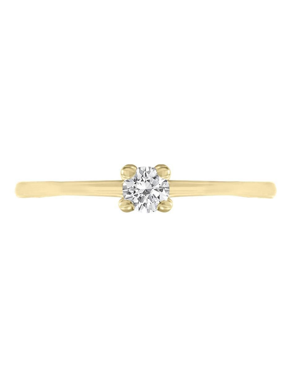 Anillo de compromiso de oro 14 k Issa diamante