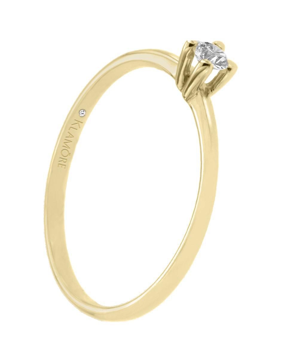 Anillo de compromiso de oro 14 k Issa diamante 3