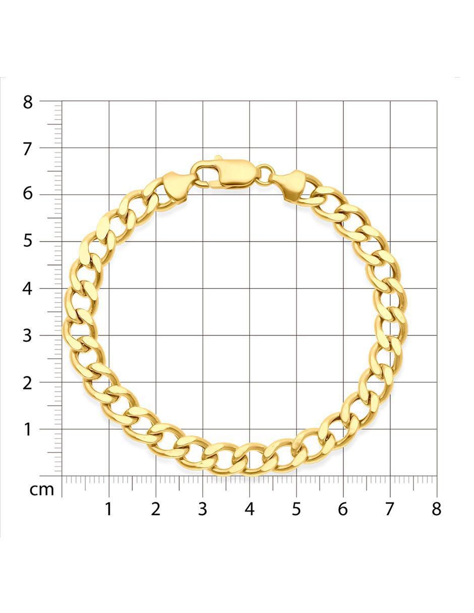 Pulsera de oro 14 K con acabado brillante 4