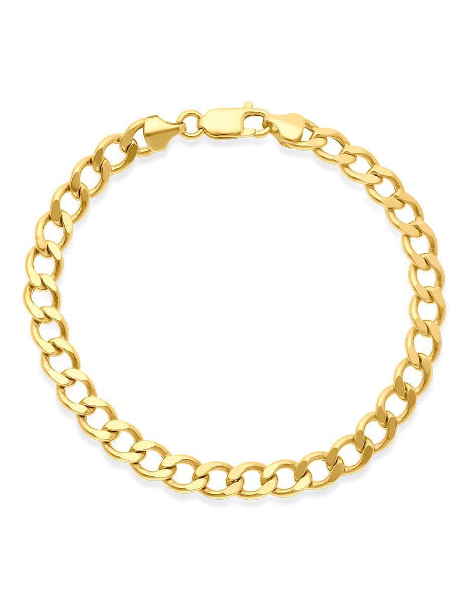 Pulsera de oro 14 K con acabado pulido Pulsera de oro 14 K con acabado pulido