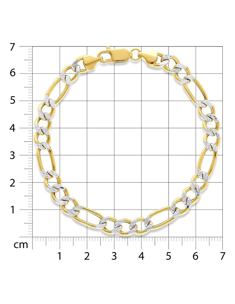 Pulsera de oro 14 K con acabado brillante 4