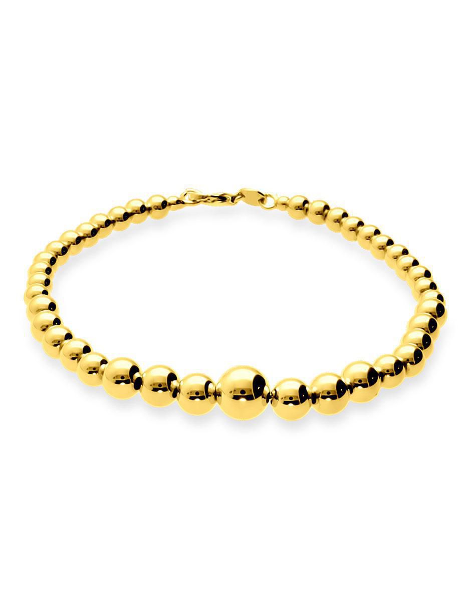 Pulsera de oro 14 K con acabado brillante 2