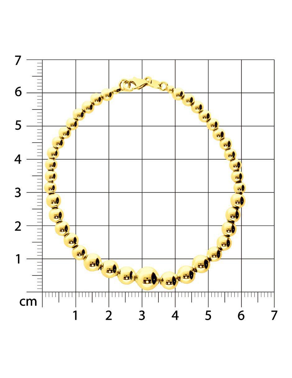 Pulsera de oro 14 K con acabado brillante 4