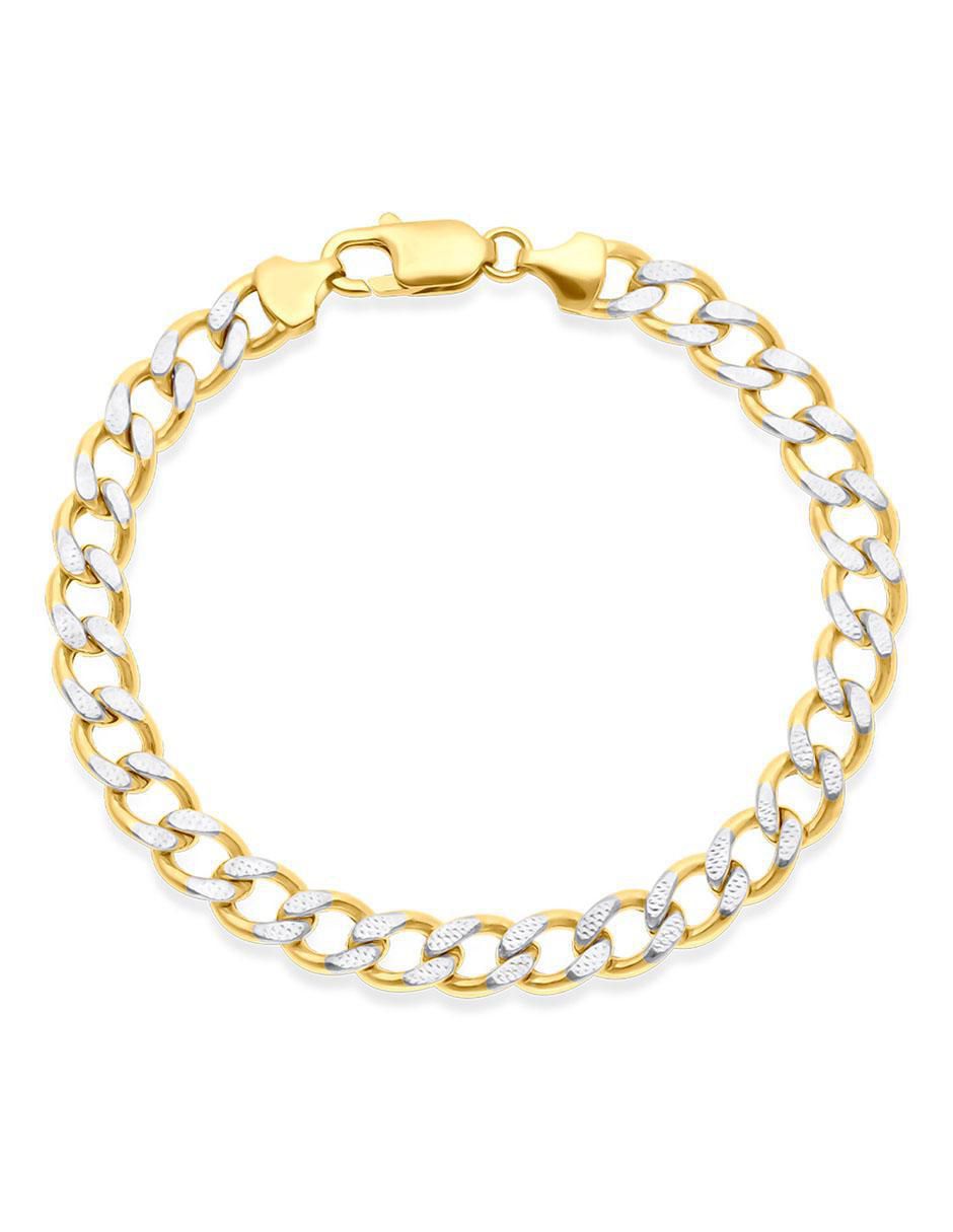 Pulsera de oro 14 K con acabado pulido