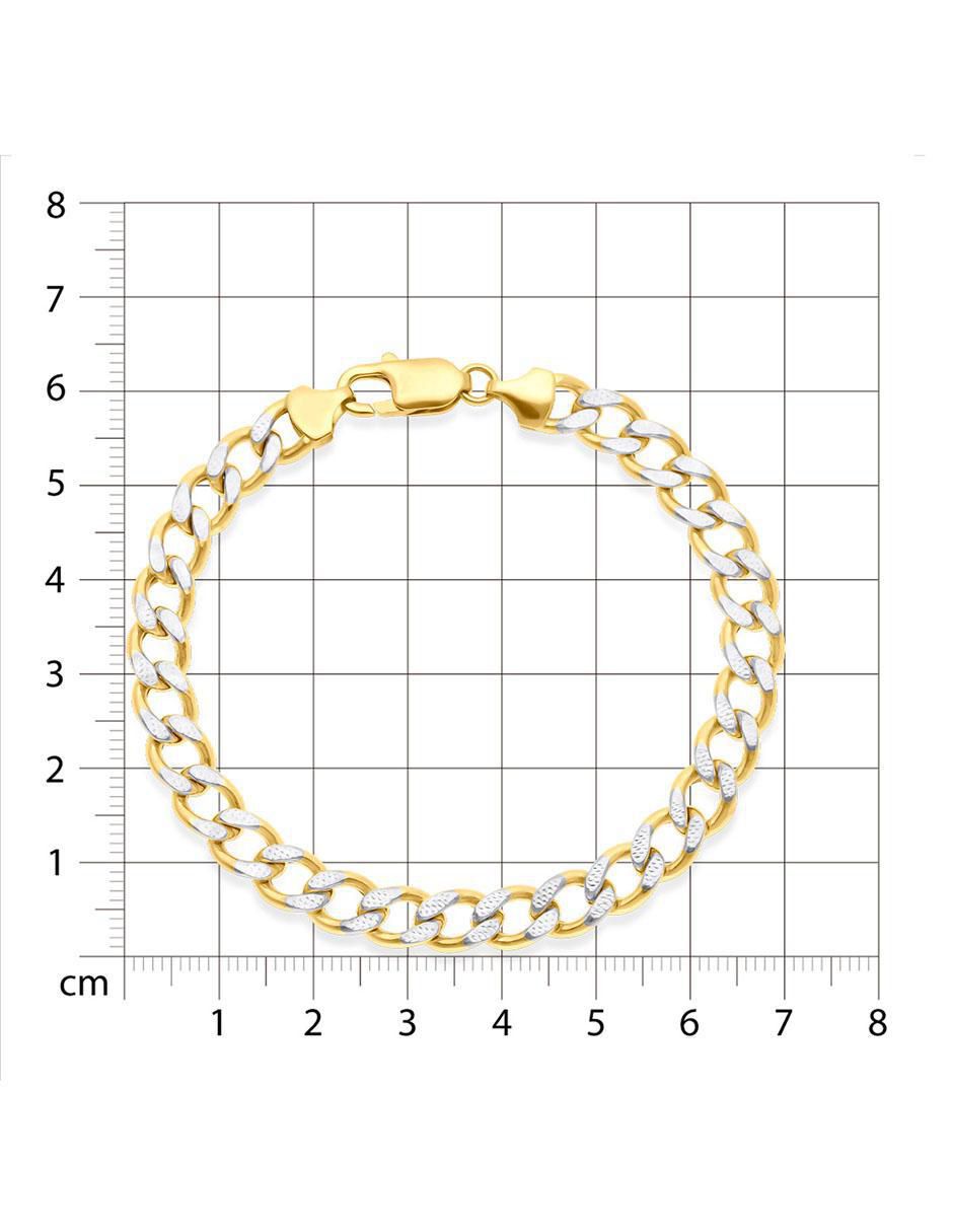 Pulsera de oro 14 K con acabado pulido 4
