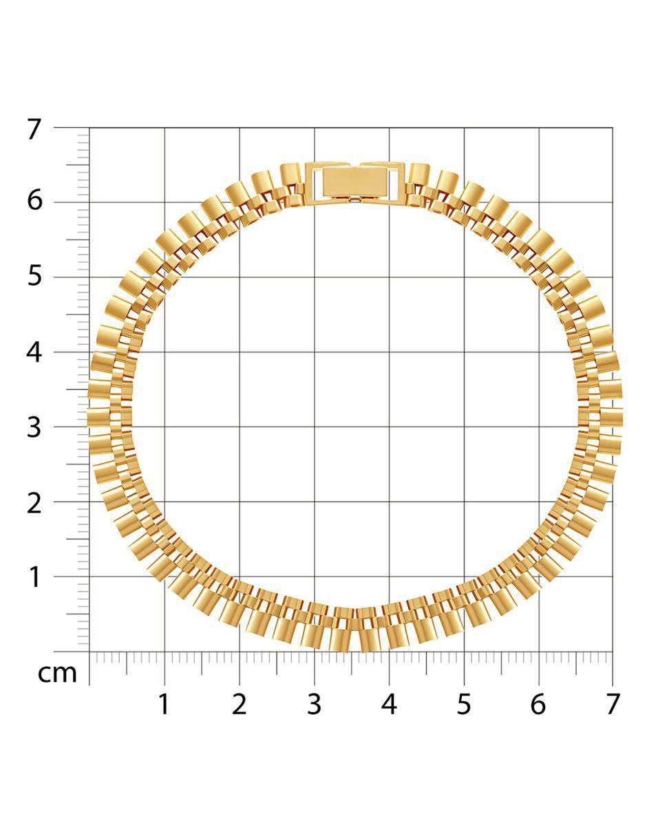 Pulsera de oro 14 K con acabado brillante 3