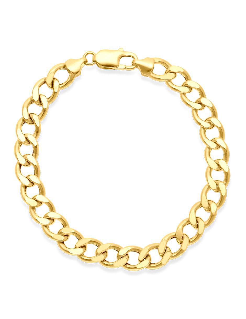 Pulsera de oro 14 K con acabado pulido Pulsera de oro 14 K con acabado pulido