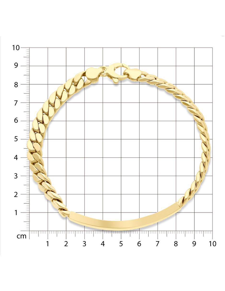 Esclava de oro 14 K con acabado brillante 4