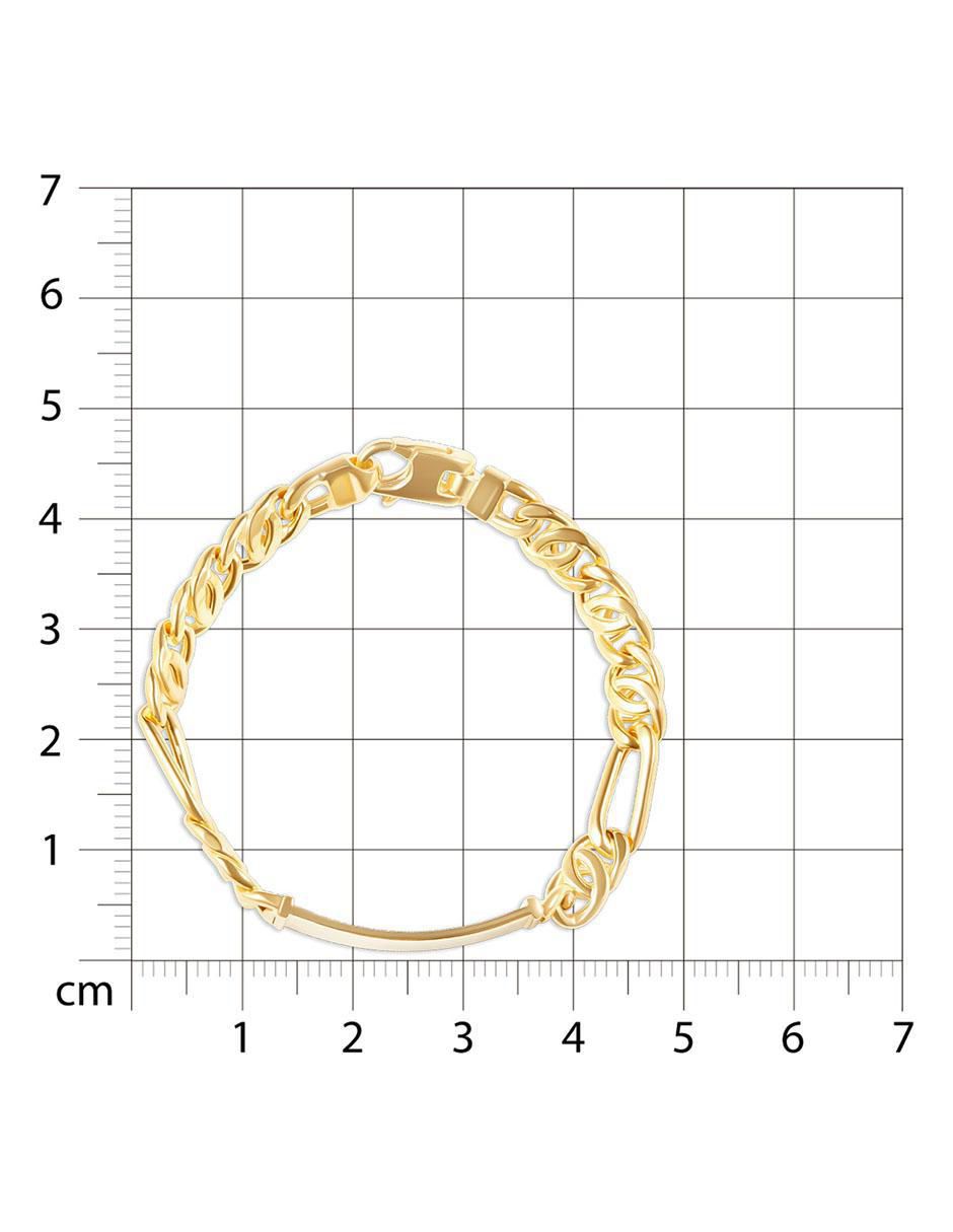 Esclava de oro 14 K con acabado brillante 4