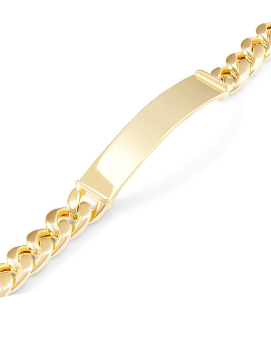 Esclava de oro 14 K con acabado pulido 2