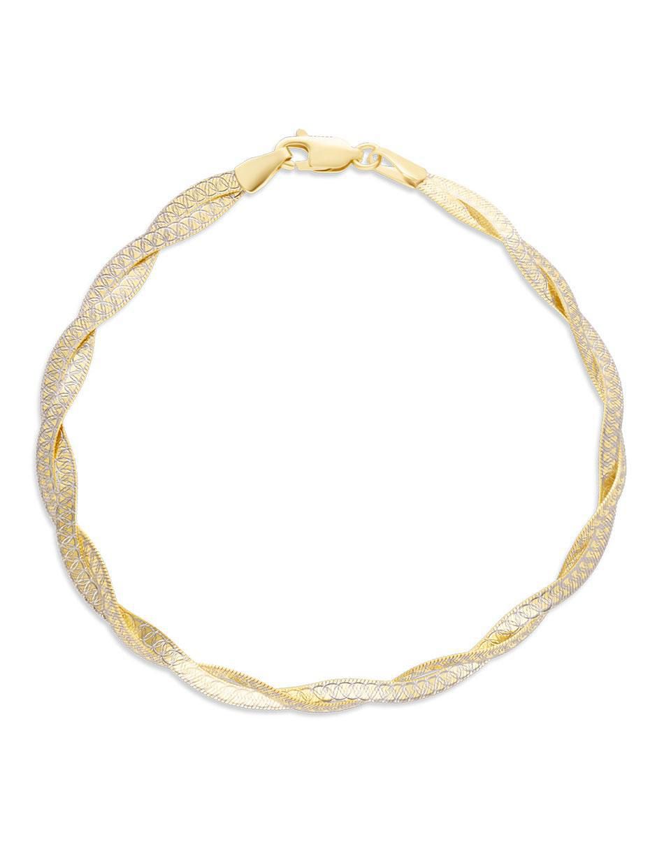 Pulsera de oro 14 K con acabado pulido