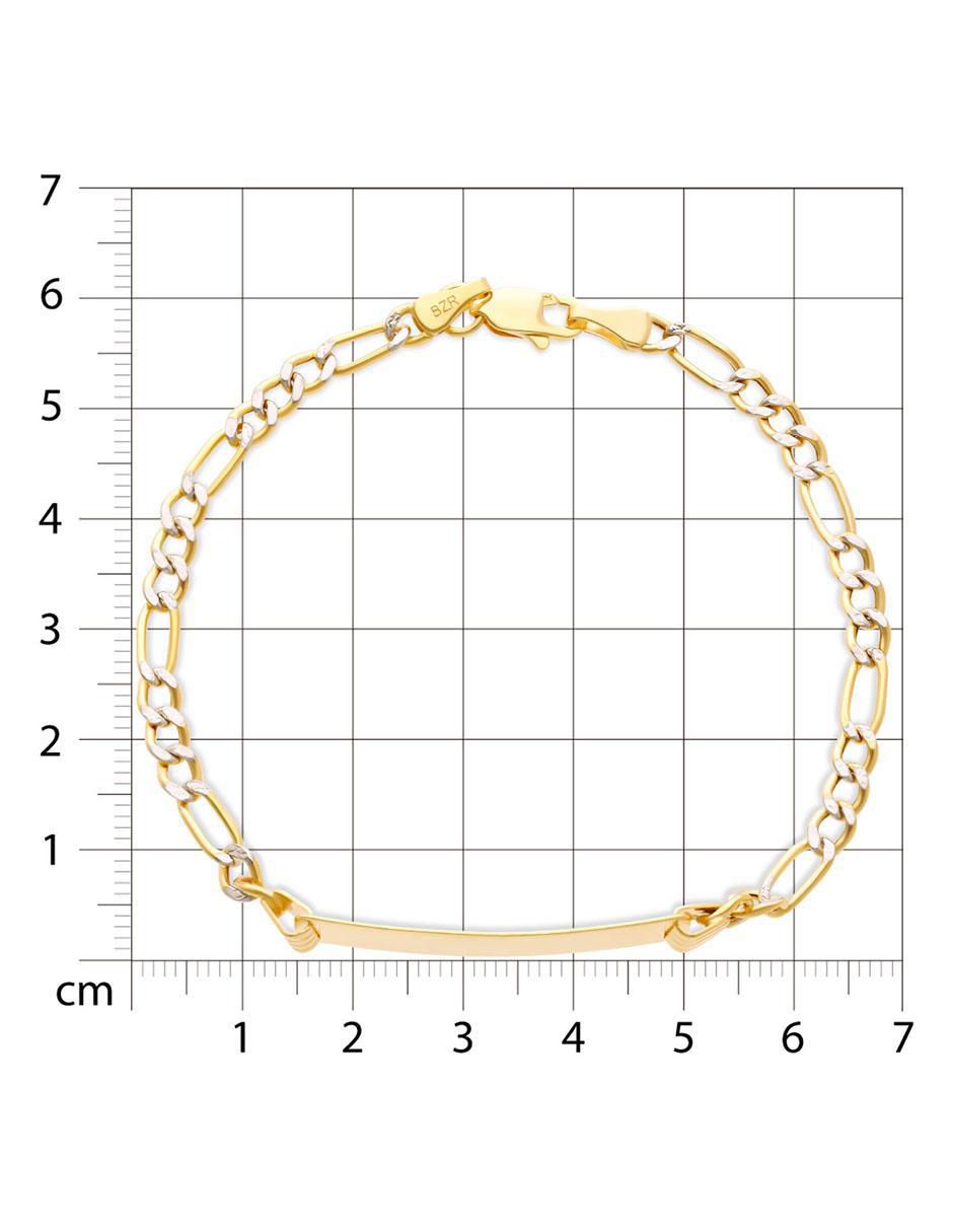Esclava de oro 14 K con acabado brillante 4