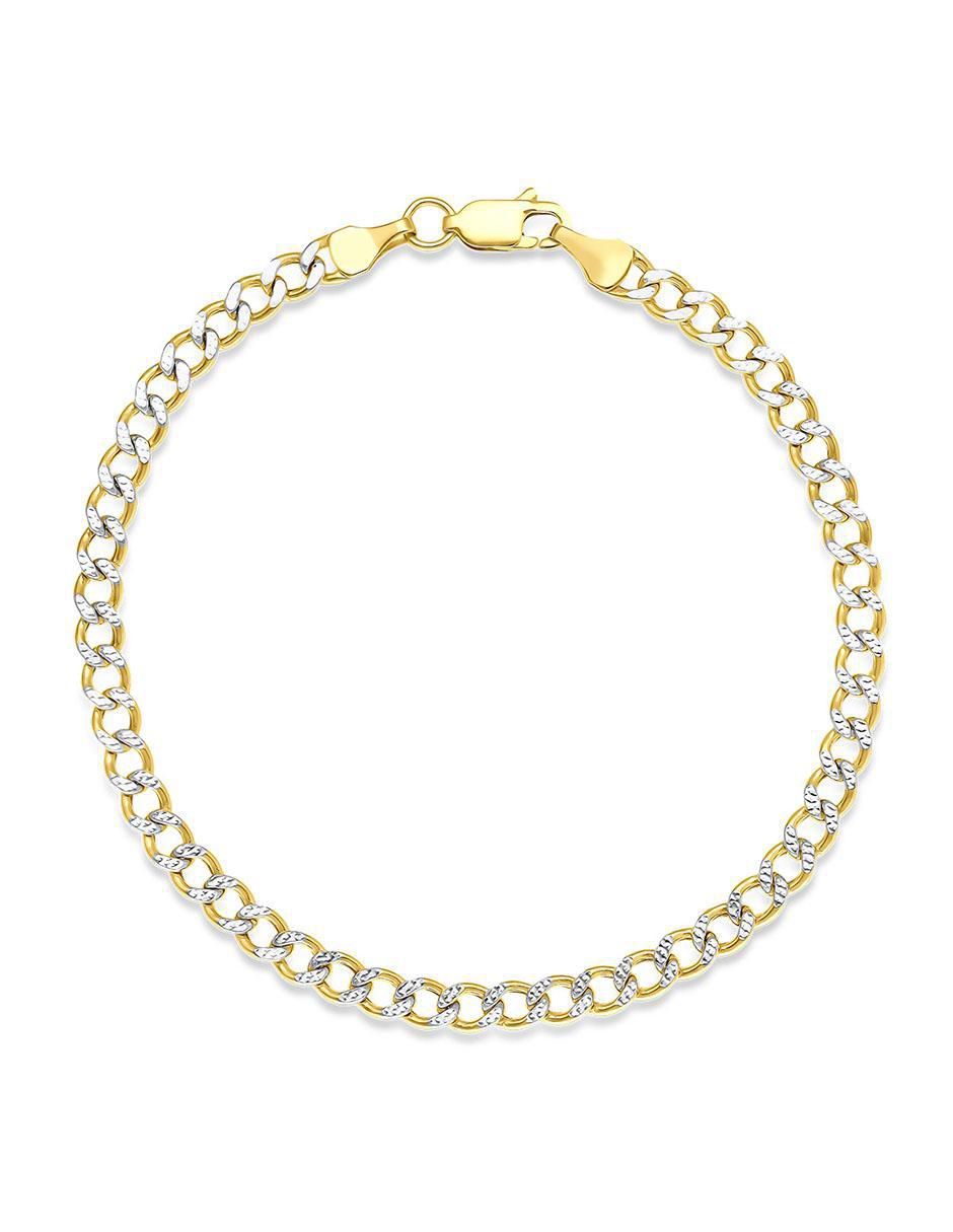 Pulsera de oro 14 K con acabado brillante 1