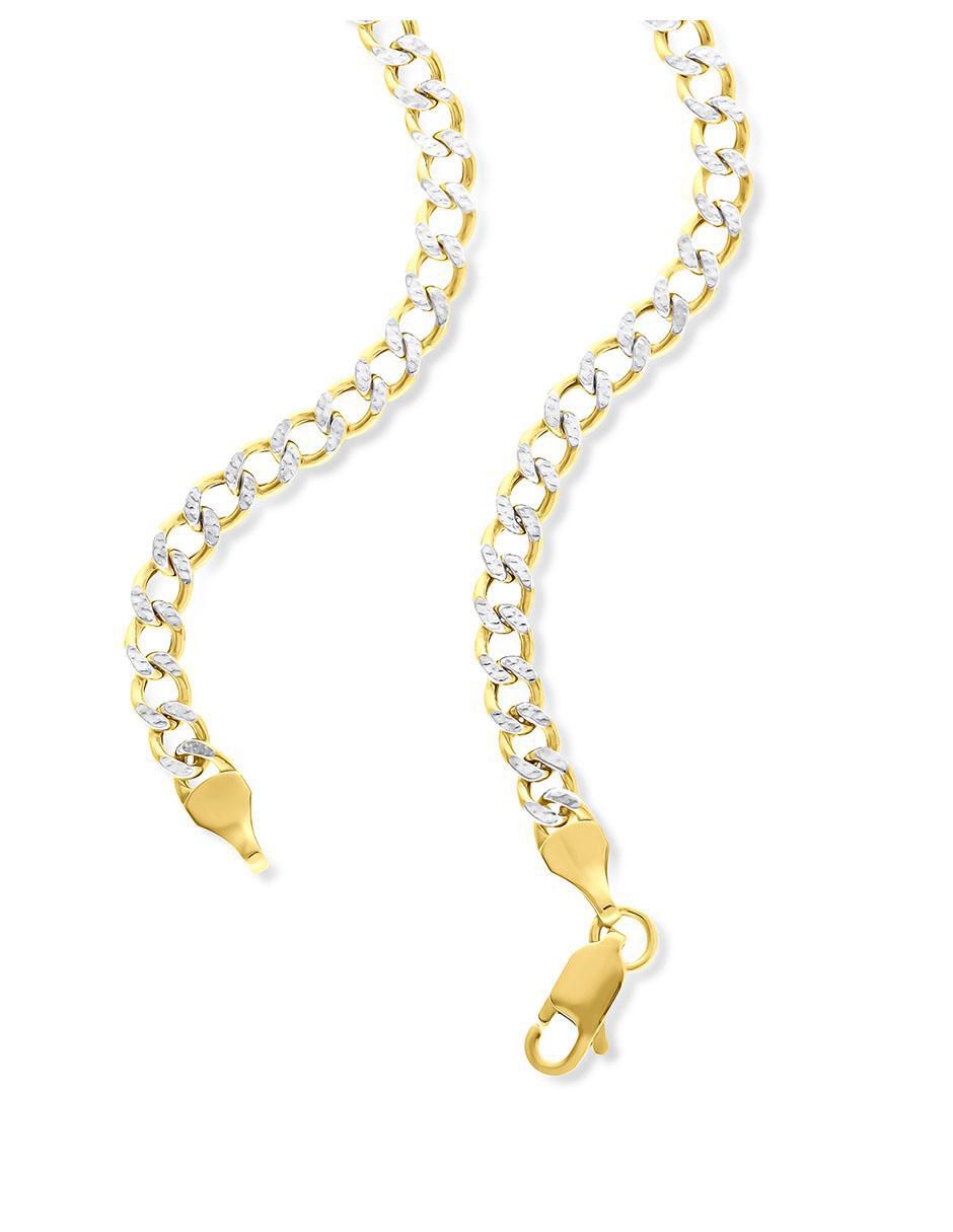 Pulsera de oro 14 K con acabado brillante 3