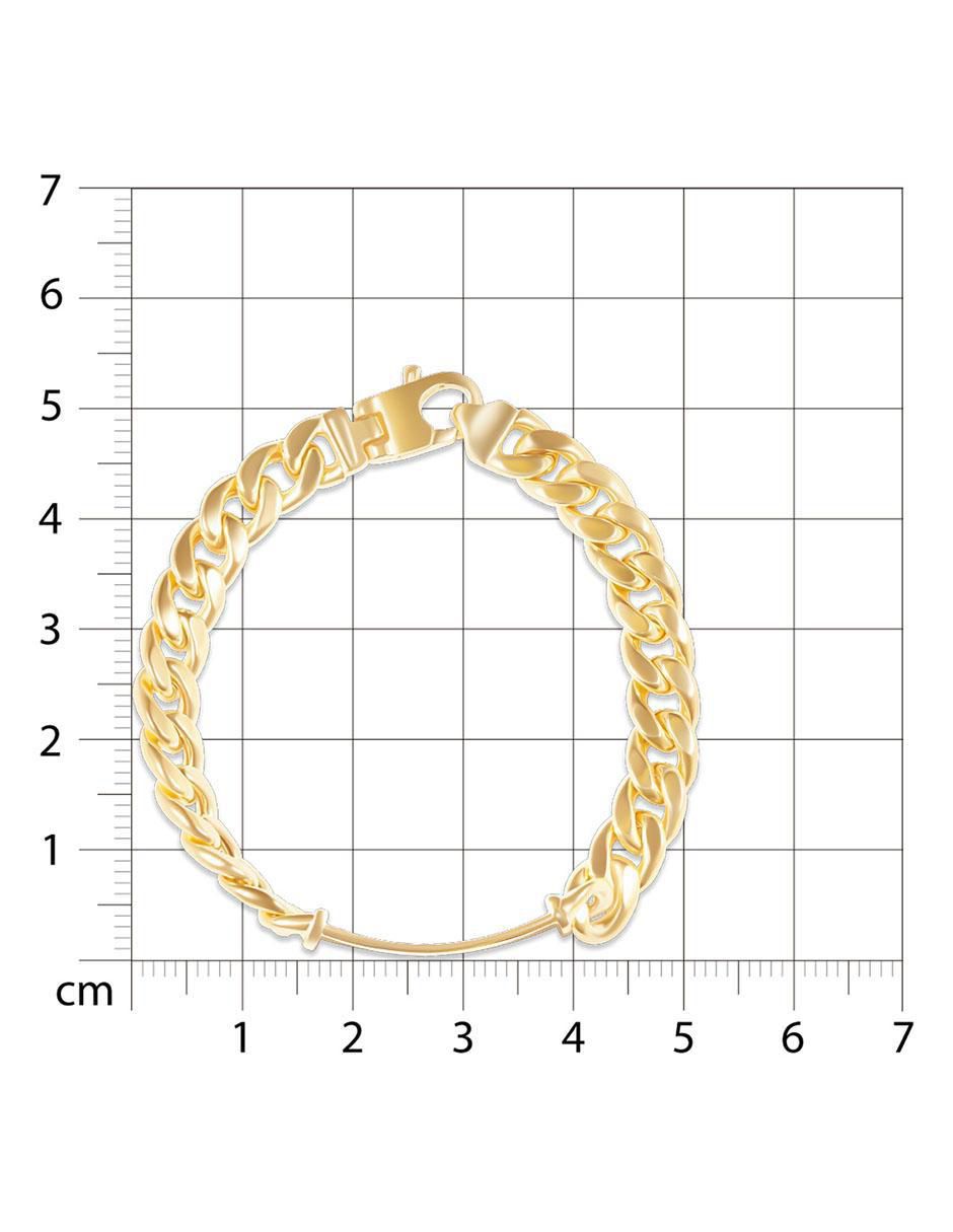 Esclava de oro 14 K con acabado pulido 4
