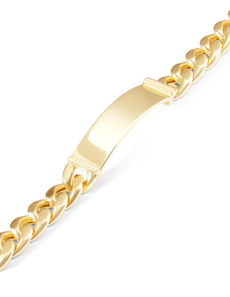 Esclava de oro 14 K con acabado brillante 2