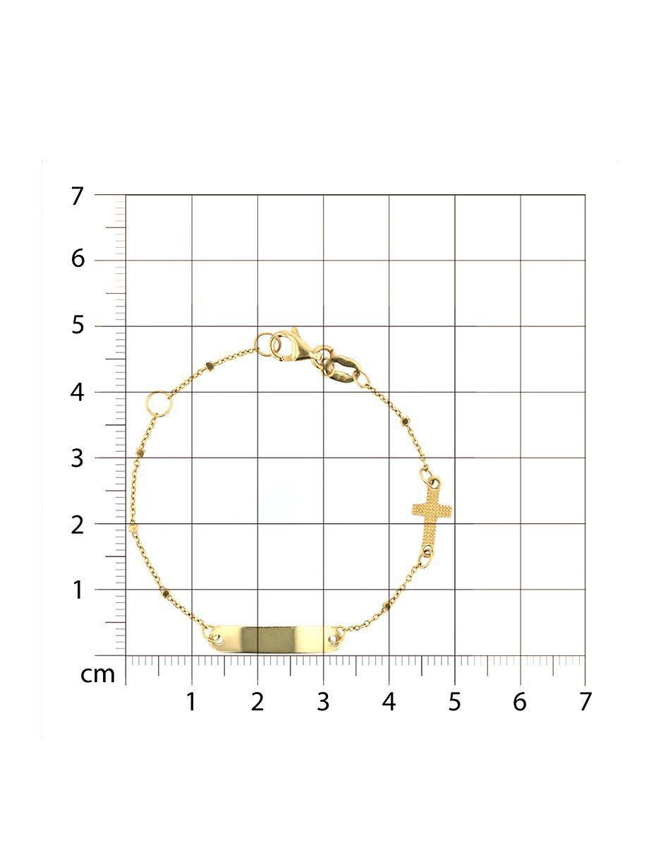 Esclava de oro 14 K con acabado pulido 4