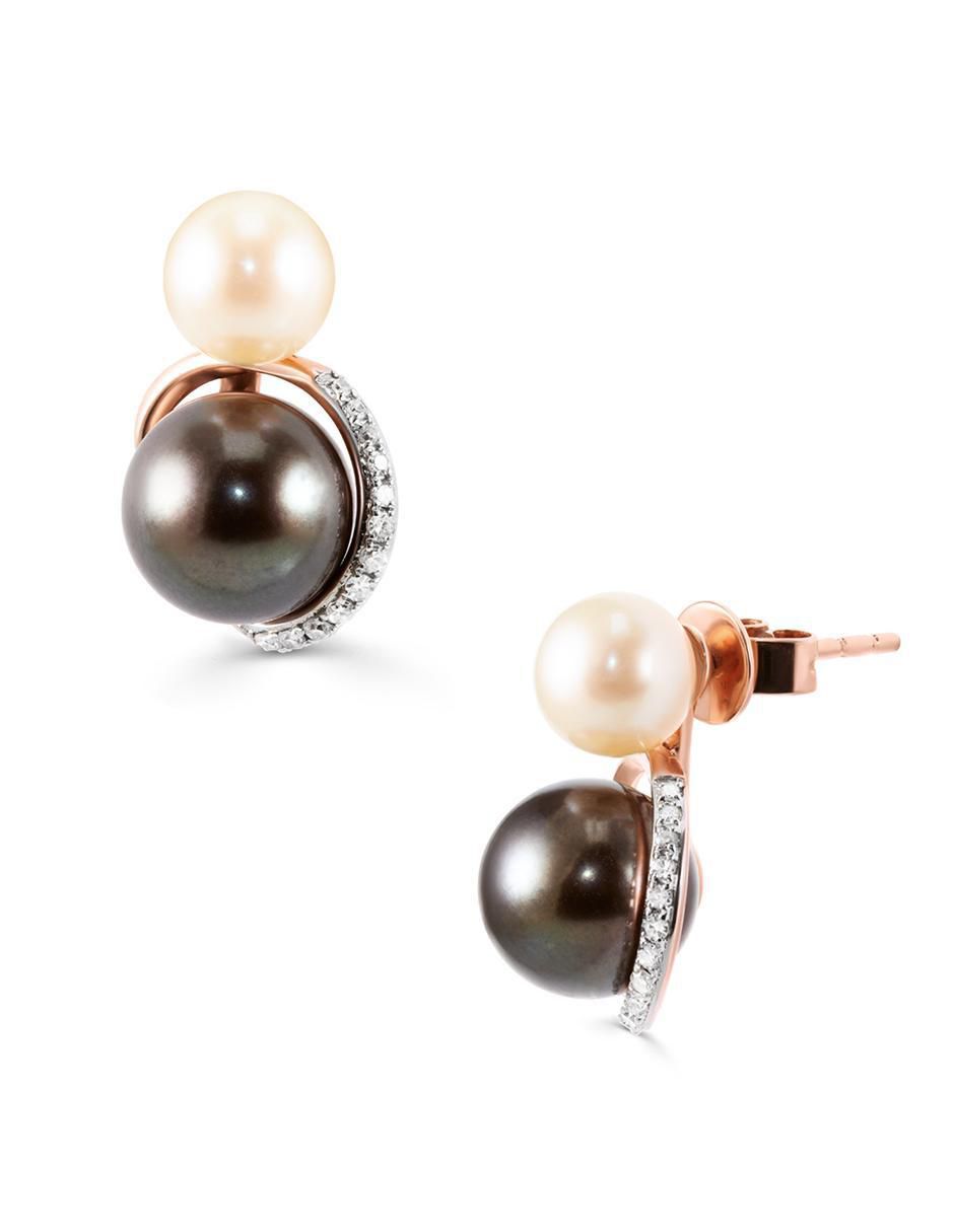 Aretes de esfera de oro con acabado brillante diamante 2