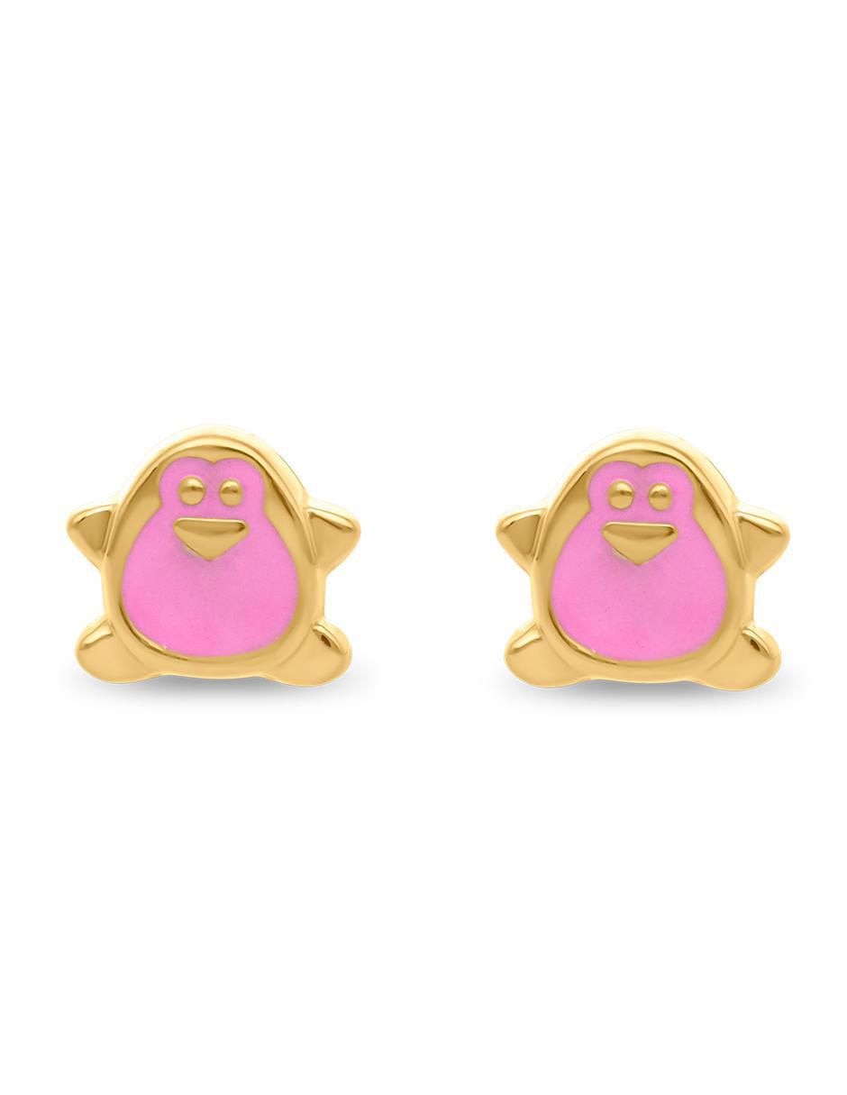 Broqueles de pingüino de oro