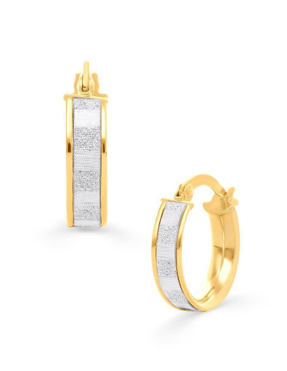 Aretes circulares de oro 2