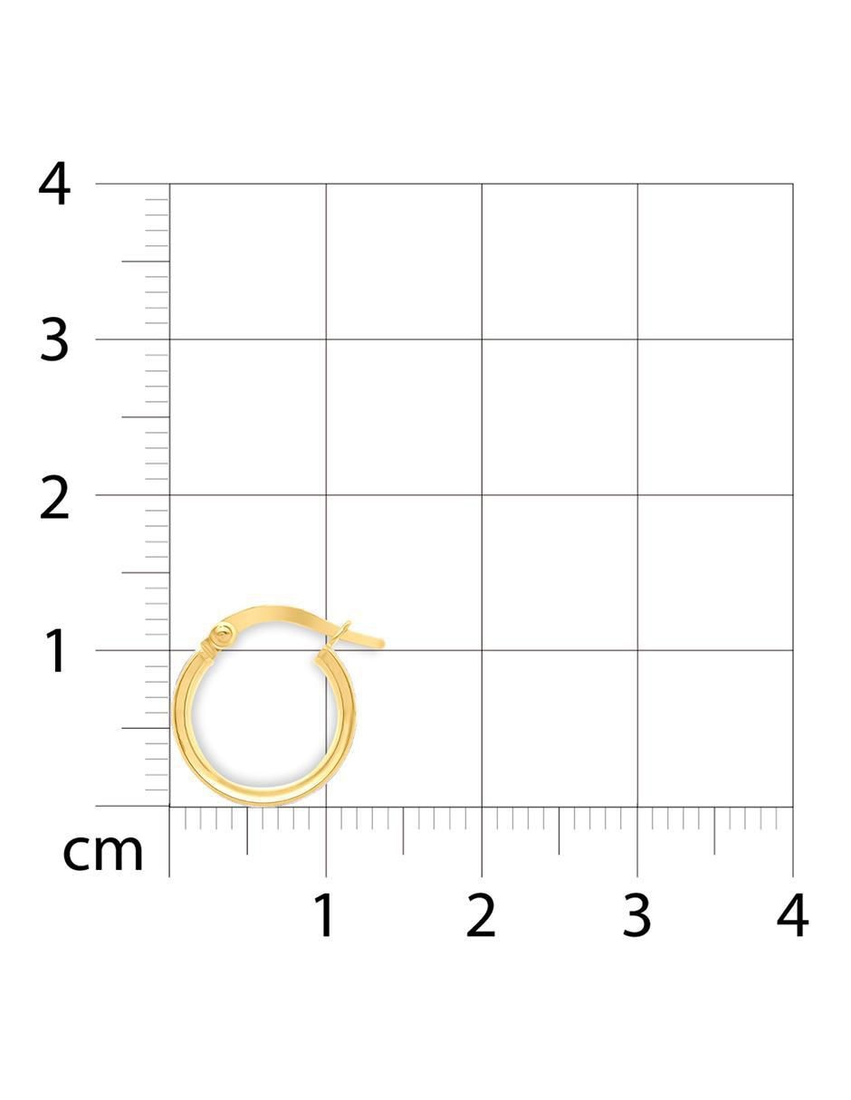 Aretes circulares de oro 4