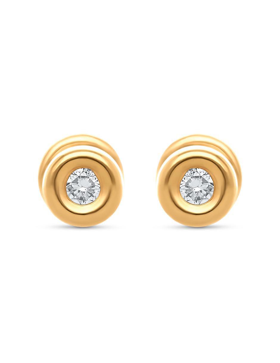 Broqueles circulares de oro diamante Broqueles circulares de oro diamante
