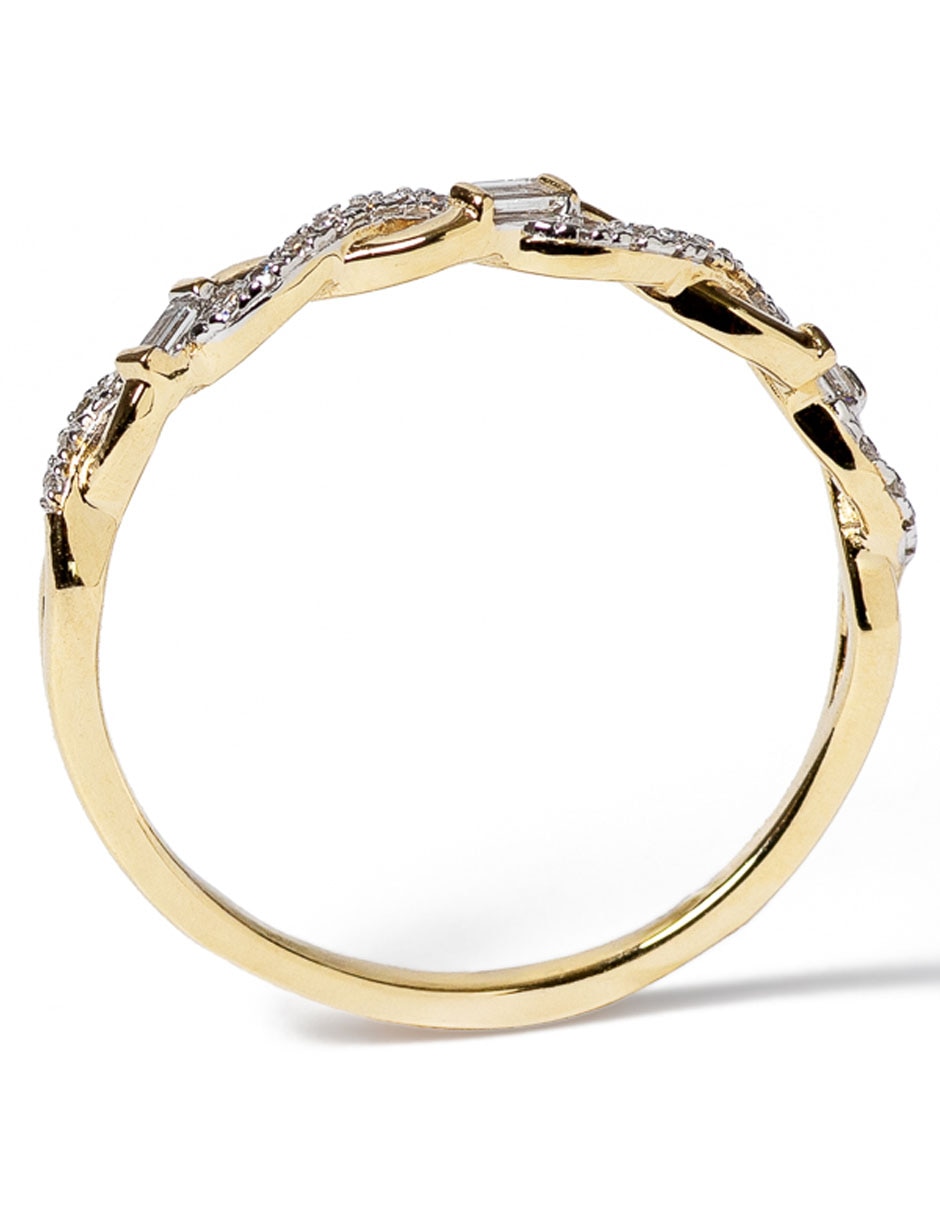 Churumbela de oro 14 k diamante 3