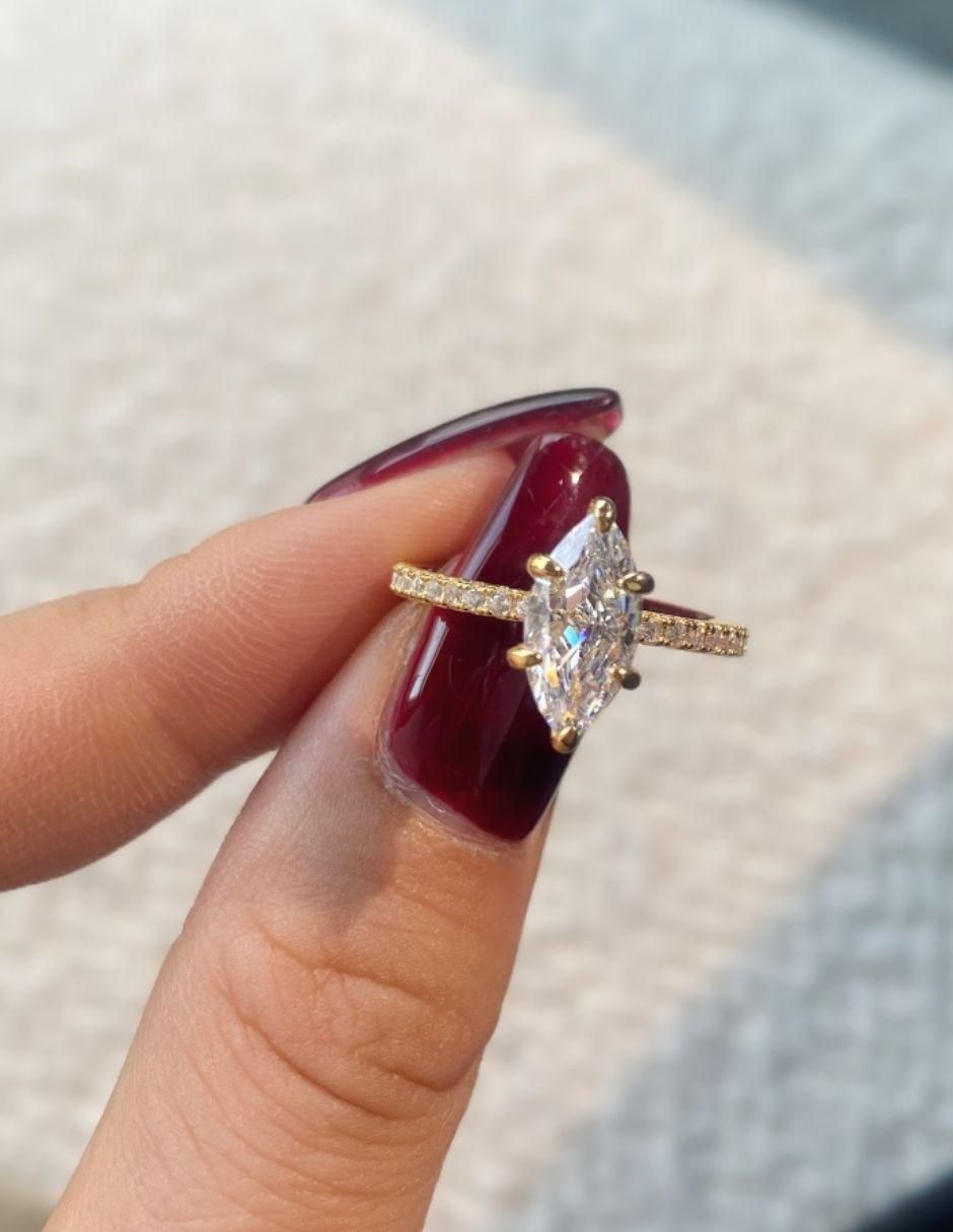 Anillo de compromiso de plata P 925 Selena zirconia 2