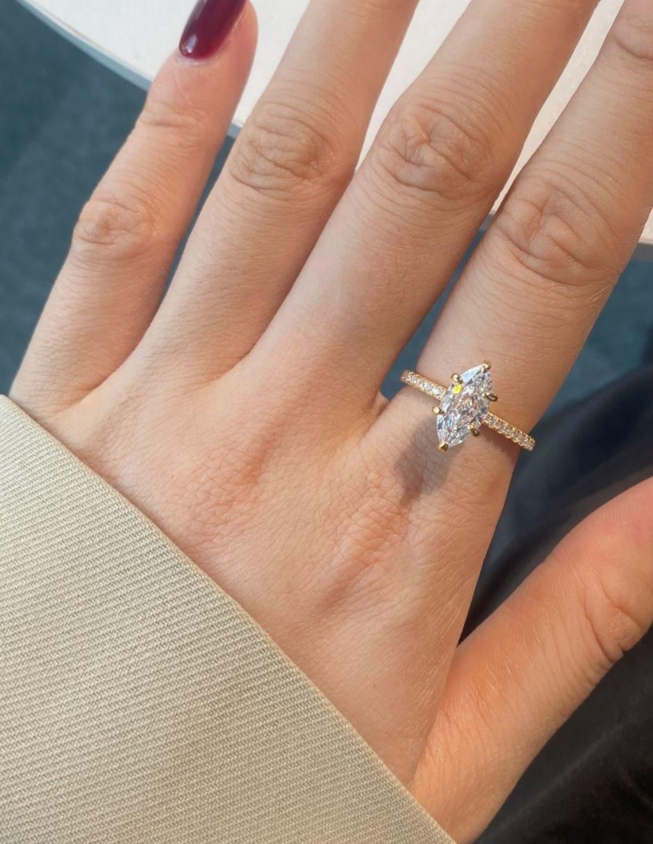Anillo de compromiso de plata P 925 Selena zirconia 4