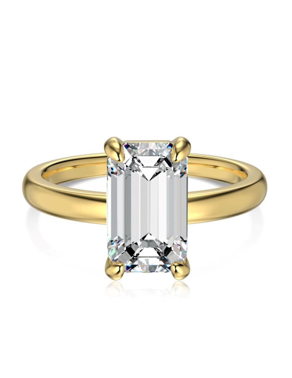 Anillo de compromiso de plata P 925 Eloise zirconia