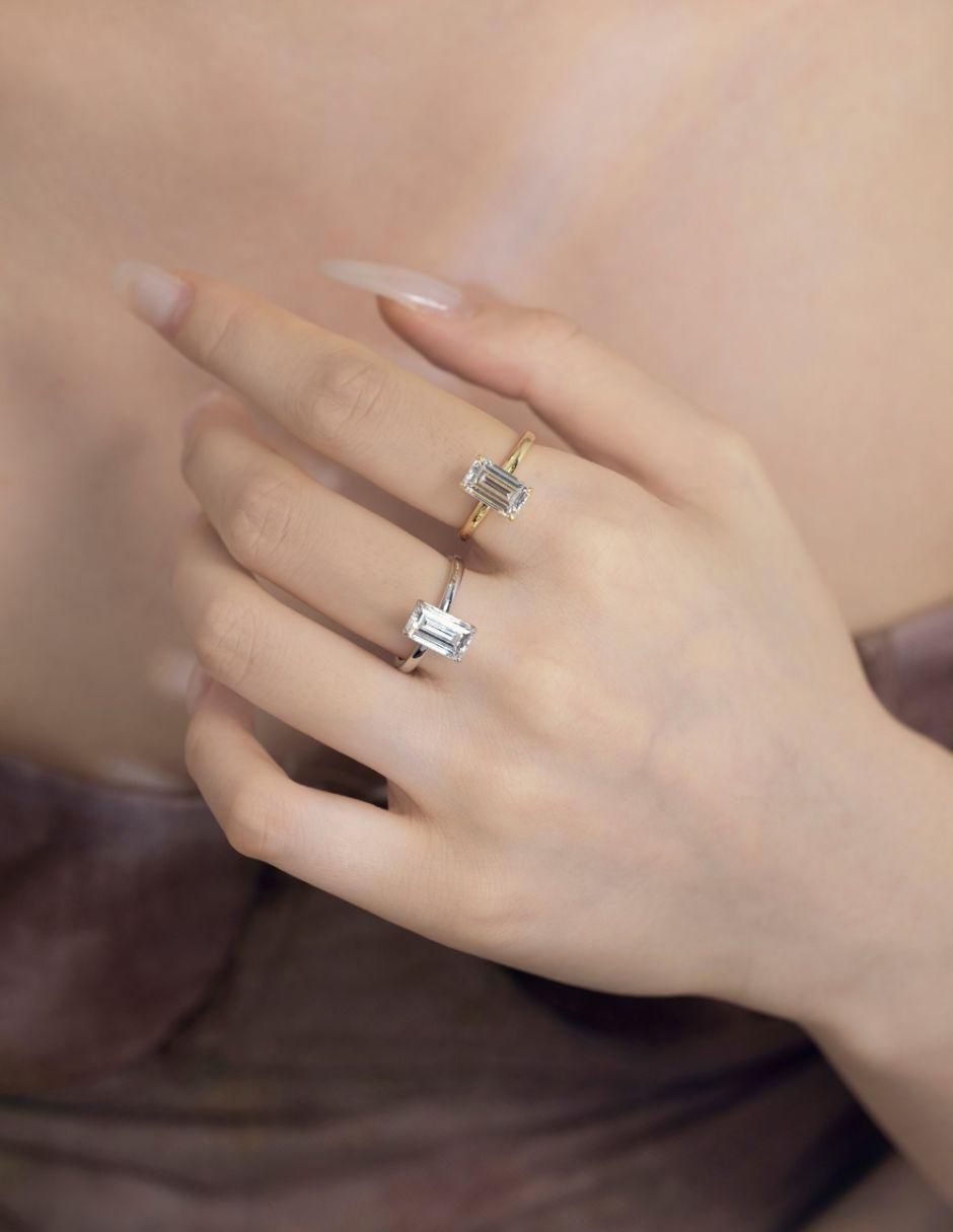 Anillo de compromiso de plata P 925 Eloise zirconia 6