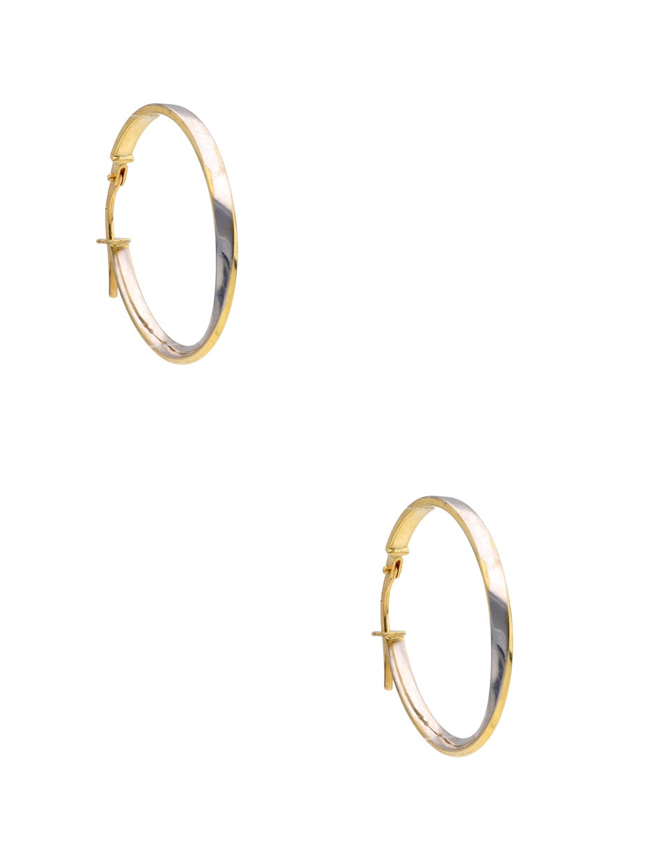 Aros de oro 14 K con acabado brillante 2