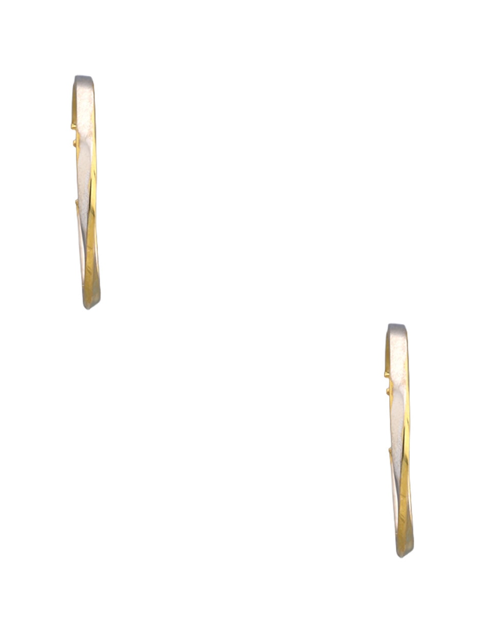 Aros de oro 14 K con acabado brillante 3