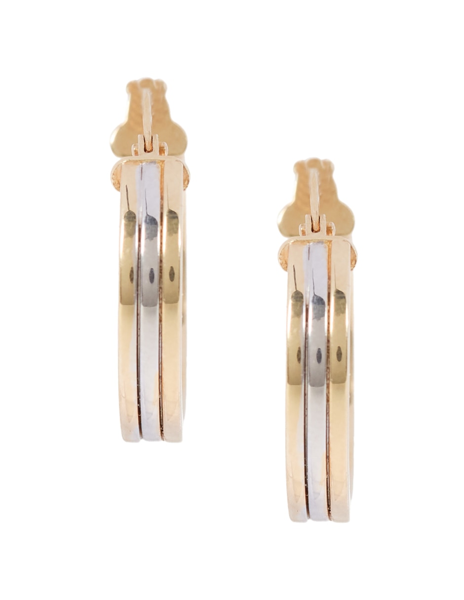 Arracadas de oro 14 K con acabado pulido Arracadas de oro 14 K con acabado pulido