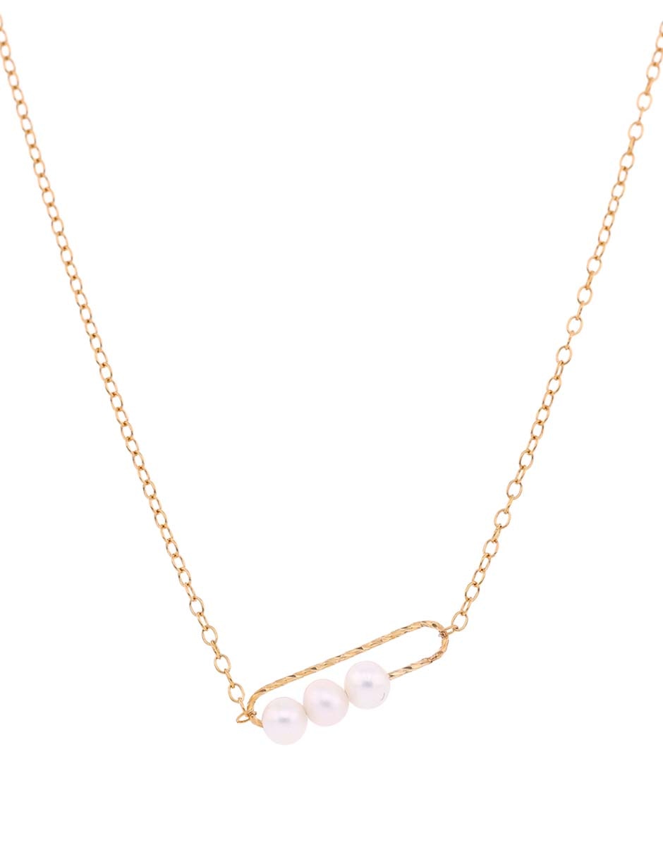 Collar de oro amarillo 14 K