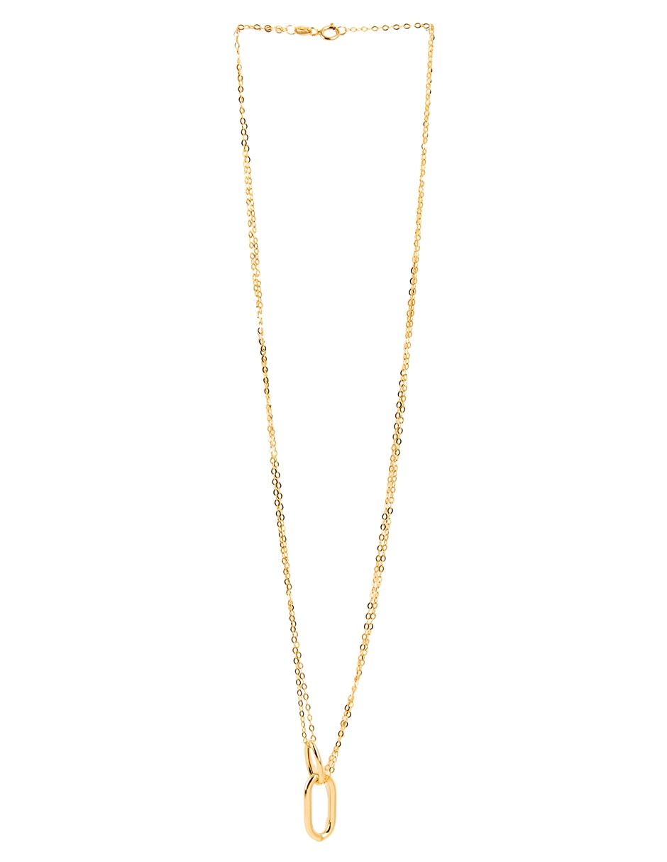 Collar ovalado de oro 14 K 2