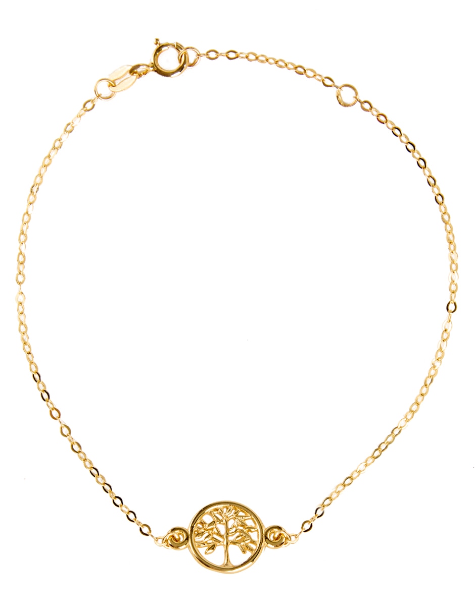 Pulsera de oro 14 k con acabado pulido