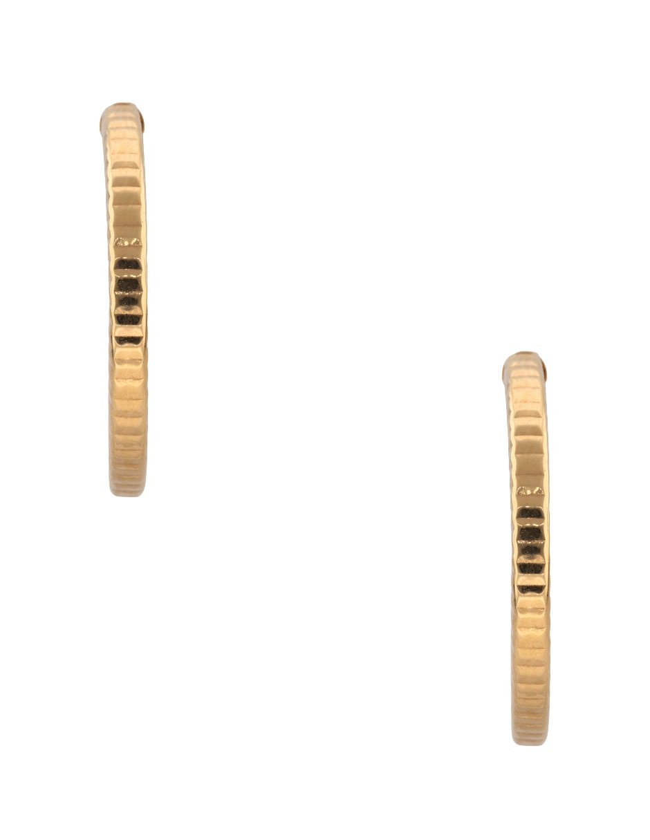 Arracadas de oro 14 K con acabado brillante 3