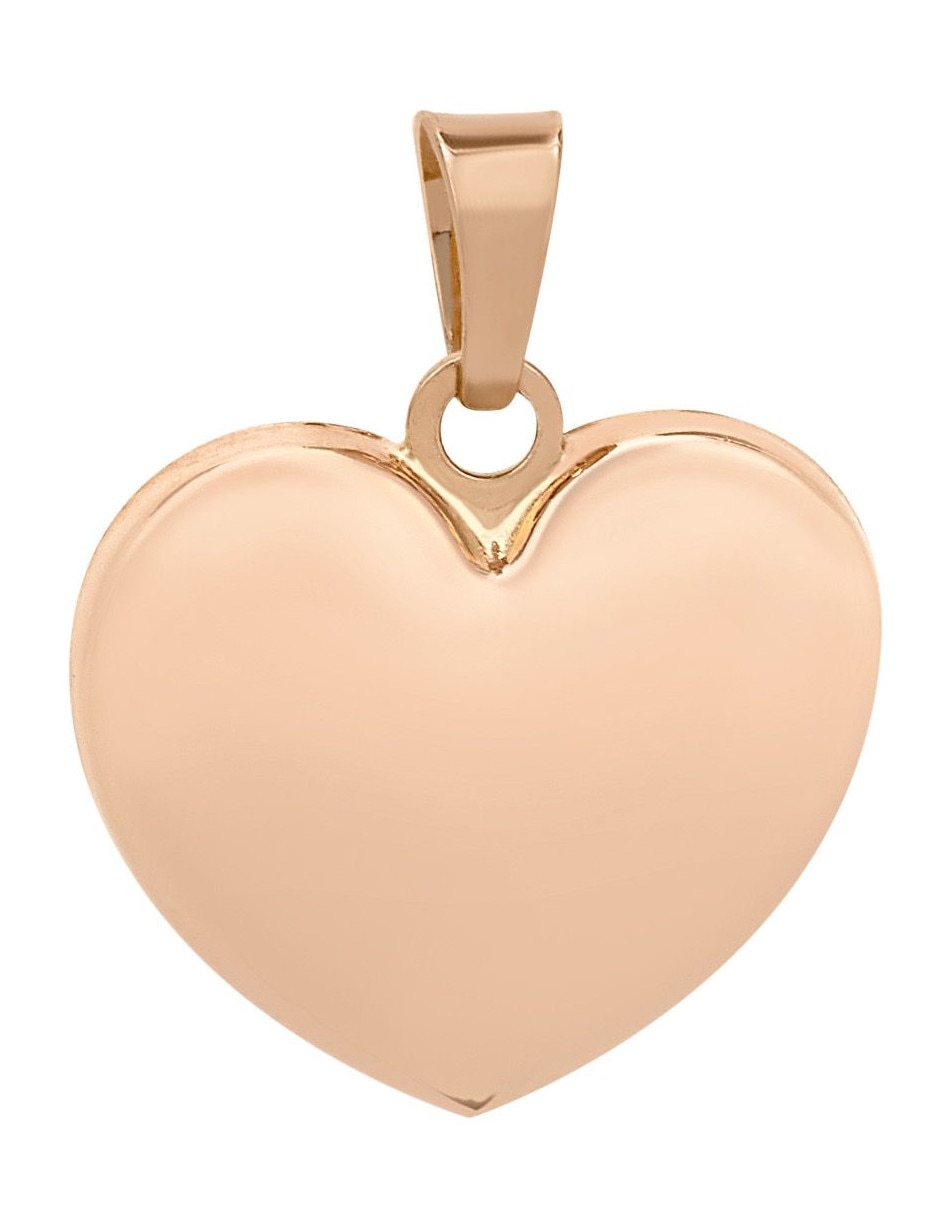 Dije de corazón de oro rosa 14 K Dije de corazón de oro rosa 14 K