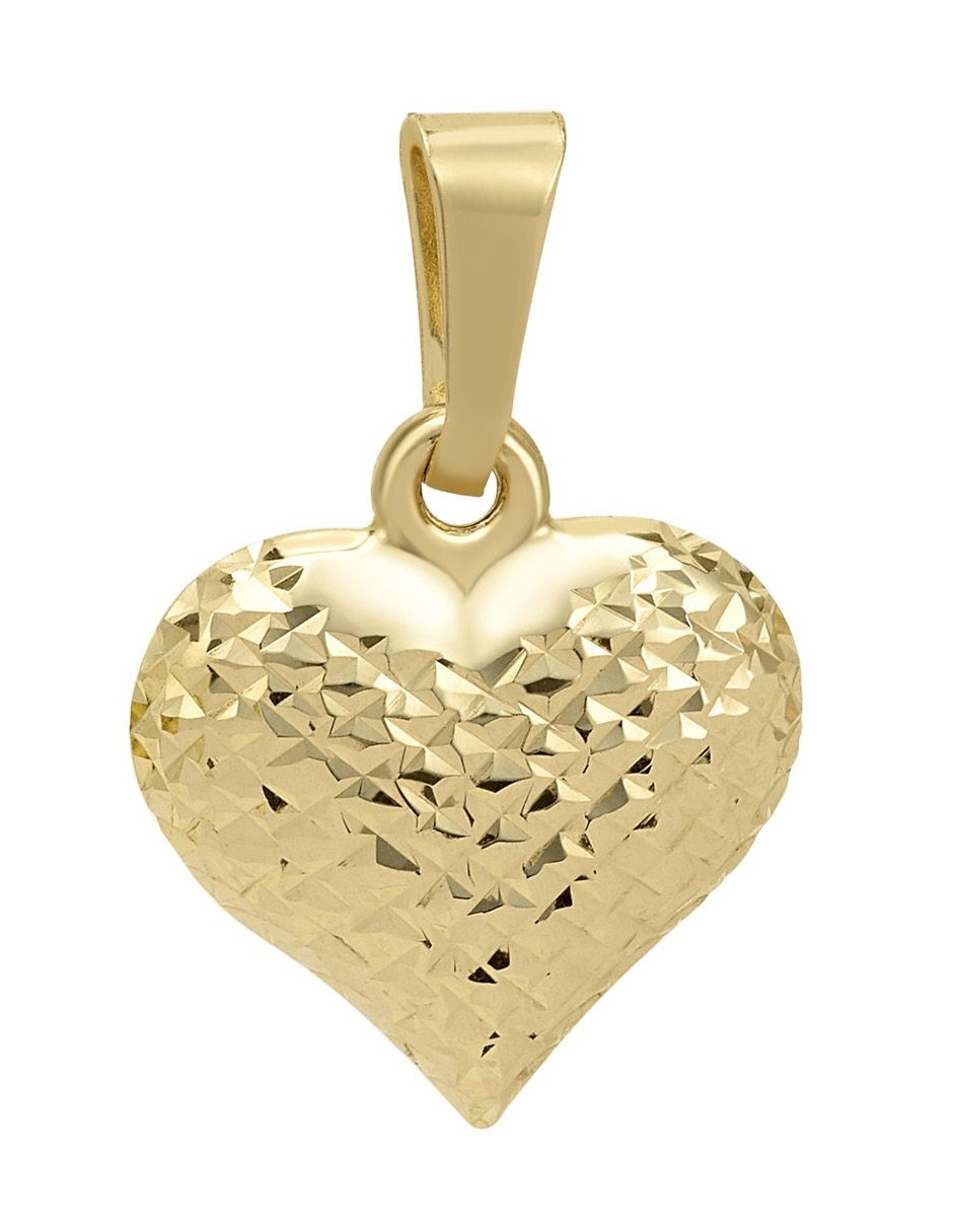 Dije de corazón de oro 14 K
