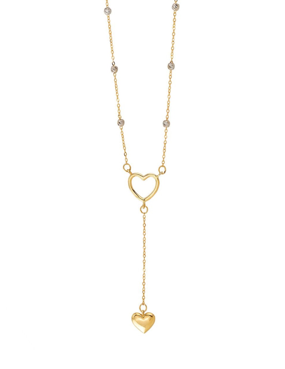 Gargantilla de corazón de oro 14 K Gargantilla de corazón de oro 14 K