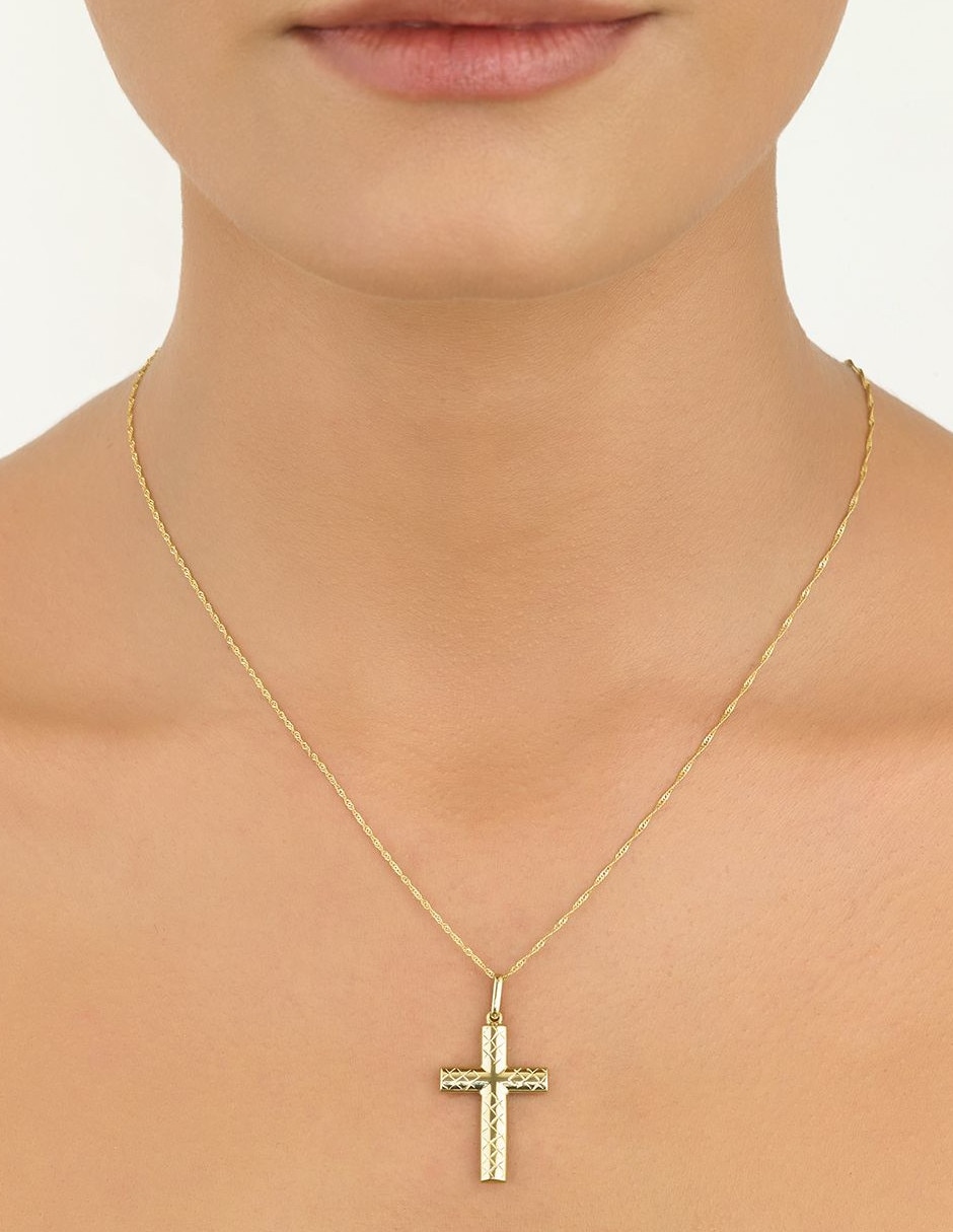 Dije de cruz de oro 14 K 2