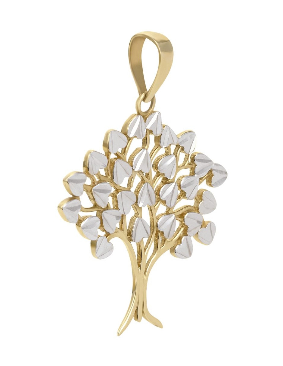 Dije de árbol de la vida de oro 14 K 3