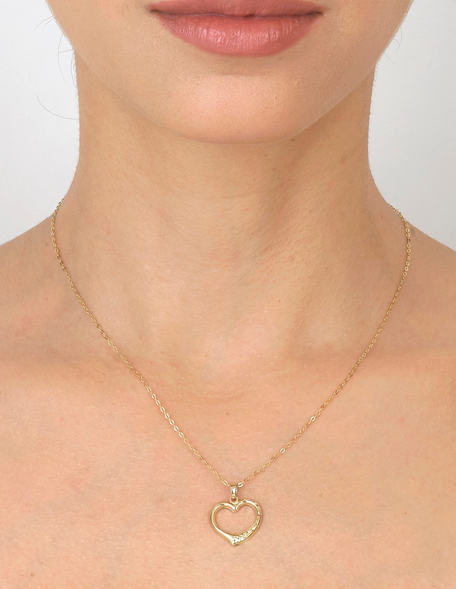 Dije de corazón de oro 14 K 2