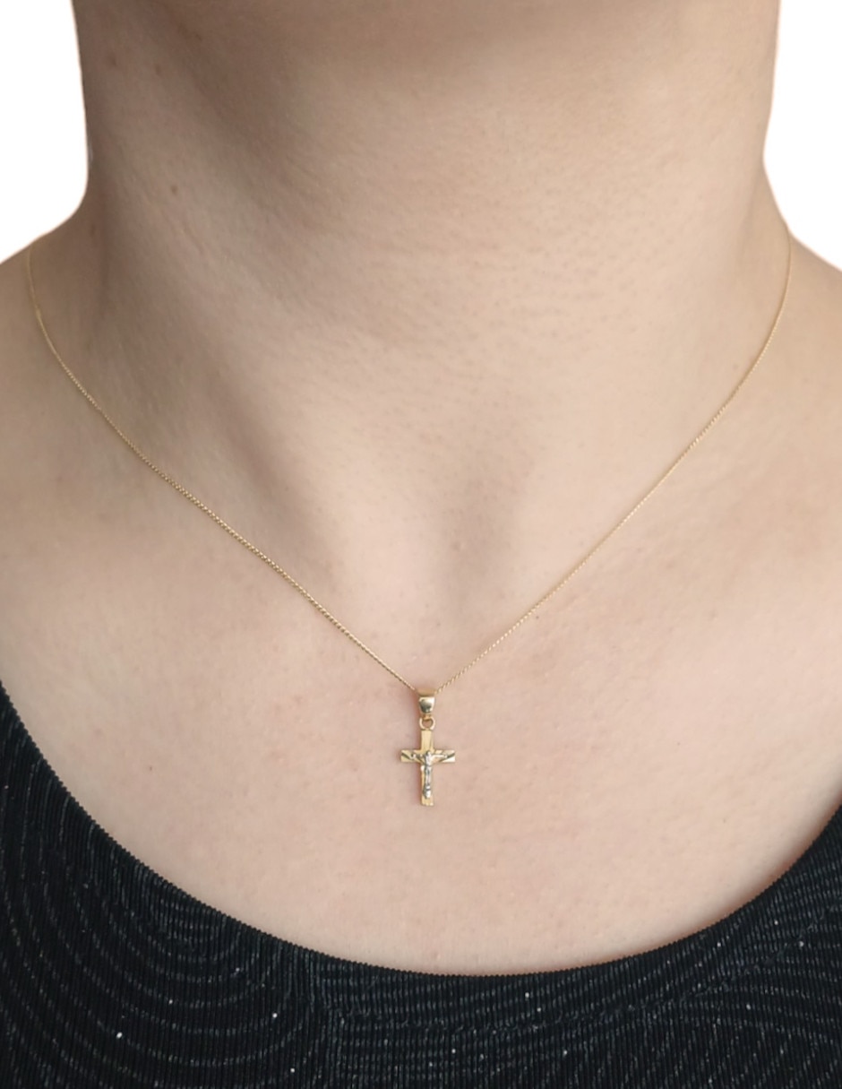 Dije de cruz de oro 14 K 2