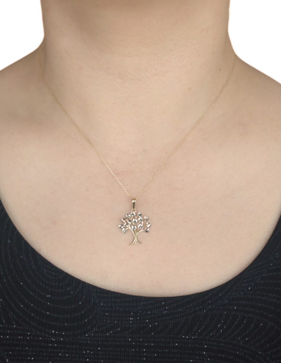 Dije de árbol de oro 14 K 4