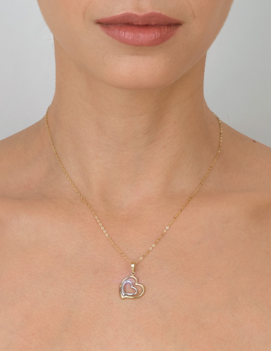 Dije de corazón de oro 14 K 2